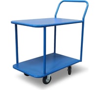 Платформенная тележка СТЕЛЛА-ТЕХНИК 2-х ярусная, 500x800 мм, металл КП-2-М-5-8-125-И