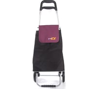 Сумка-тележка Joy Home CARGO, черно-фиолетовая 10269