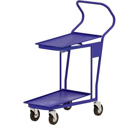 Платформенная двухъярусная цельносварная тележка RUSKLAD 435x986x989 мм ТПДЯ 2 125 болт