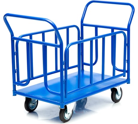 Тележка Стелла-техник платформенная, с бортами, 600х1000мм, КПО-300Т-125-К