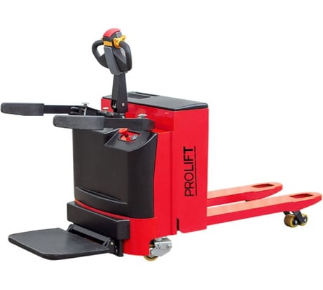 Самоходная электрическая тележка PROLIFT SK 20, грузоподъемность 2000 кг, АКБ 210 Ah, с поручнями и платформой для оператора