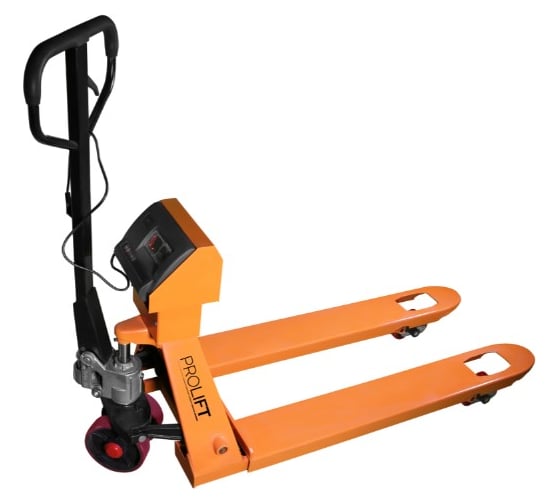 Гидравлическая тележка с весами PROLIFT CW 25, грузоподъемность 2500 кг, 1150х555 мм, колеса полиуретан CW25