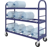 Тележка для перевозки 12-ти баллонов воды RUSKLAD ТСВД 12 160 болт