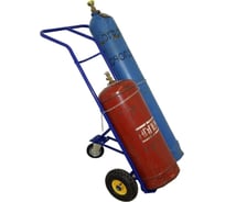 Тележка для баллонов TOR КП-2, вместимость 1 баллон х 40 л, + 1 баллон х 50 л (без колес) 1006260