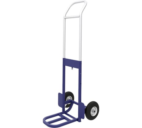 Грузовая тележка с дополнительной полкой и выдвижной ручкой RUSKLAD пневмо колеса d 200 мм КГ 100 П пневмо 200