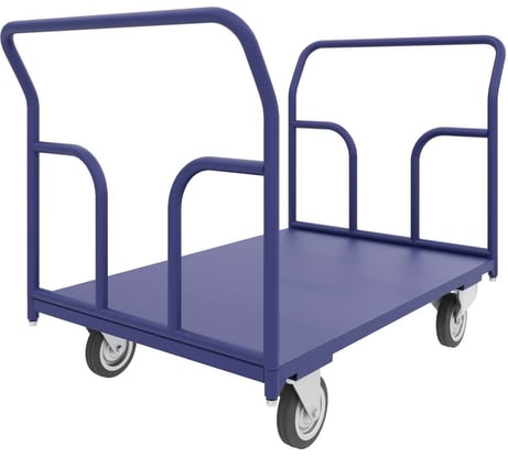 Платформенная тележка с двумя ручками RUSKLAD ТПД 9, 500x1000 мм, d160 мм ТПД 9 160