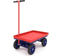 Платформенная тележка с поворотной осью RUSKLAD ТПО 2, 600x900x50 мм, с литыми колёсами ТПО 2 литые