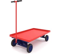 Платформенная тележка с поворотной осью RUSKLAD ТПО 5, 700x1200x50 мм, с литыми колёсами ТПО 5 литые