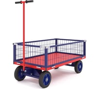 Платформенная тележка с поворотной осью RUSKLAD ТПОБ 5 С, 700x1200x300 мм, с литыми колёсами d250 мм ТПОБ 5 С литые