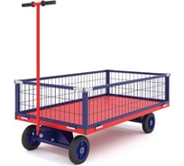 Платформенная тележка с поворотной осью RUSKLAD ТПОБ 7 С, 800x1400x300 мм, с литыми колёсами d250 мм ТПОБ 7 С литые