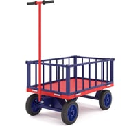 Платформенная тележка с поворотной осью RUSKLAD ТПОБ 2 Т, 600x900x300 мм, с литыми колёсами d250 мм ТПОБ 2 Т литые