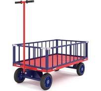 Платформенная тележка с поворотной осью RUSKLAD ТПОБ 5 Т, 700x1200x300 мм, с литыми колёсами d250 мм ТПОБ 5 Т литые