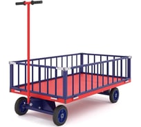 Платформенная тележка с поворотной осью RUSKLAD ТПОБ 7 Т, 800x1400x300 мм, с литыми колёсами d250 мм ТПОБ 7 Т литые