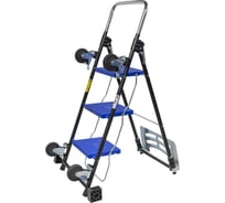 Универсальная платформенная складная тележка 4 в 1 Forsage 120x46x24 см, 360 кг, ручная 160x46x82 см, 360 кг, вертикальная 96x97x46 см, 70 кг, стремянка 114,5x70x46 см, 150 кг F-TC0701A(54758)