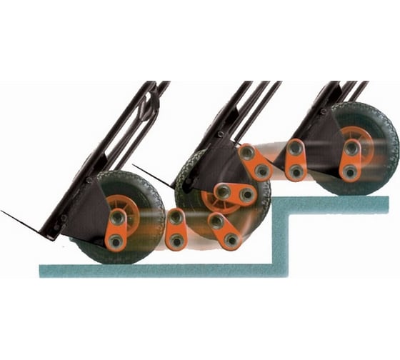 Тележка Haemmerlin система Rollax, 950 G, площадка 190x400 мм, пневмо, до 200 кг 307071101