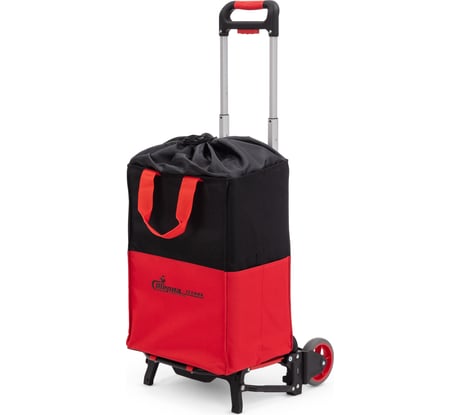 Ручная складная тележка СТЕЛЛА-ТЕХНИК алюминий, пластик, съемная сумка, грузоподъемность 60 кг MCB