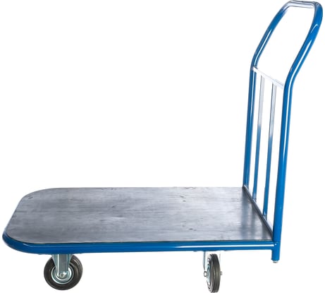 Платформенная тележка 125 мм Промышленник ПР-6.9 с резиновым покрытием