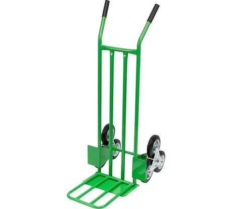 Двухколесная (блок из 3-х колес) ручная тележка СТРОЙМАШ откидная платформа 400x312 мм, грузоподъемность 200 кг 17024