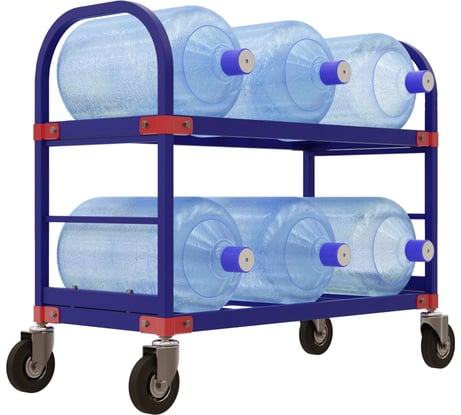 Тележка для перевозки бутылей с водой RUSKLAD ТСВД 6 d160мм болтовые ТСВД 6 160 болт