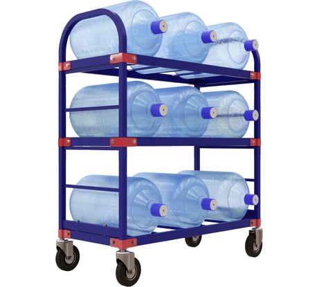 Тележка для перевозки 9-ти бутылей воды RUSKLAD ТСВД 9 d160 ТСВД 9 160 болт