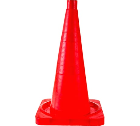 Сигнальный конус 510мм, Оранжевый, без полос, квадратное основание ПРОТЭКТ КС-2.2-П