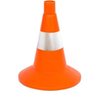 Конус дорожный ТЕХНОЛОГИЯ КС-1.6 320 мм, мягкий, 1 светоотражающая полоса (комплект 10 шт.) 00-00008155