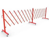 Ограждение раздвижное металлическое ООО ОПТИМА СЕРВИС передвижное гармошка барьер 2,5 м 00-00039252