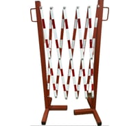 Ограждение раздвижное ООО ПК МАГИСТРАЛЬ тип Баян Размер в разложенном виде 1200x2400 мм красно-белый цвет световозвращающие элементы 4687206375710