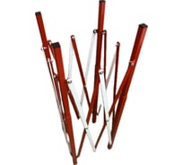 Ограждение квадратное раздвижное ООО ПК МАГИСТРАЛЬ Размер в сложенном виде 130x130x1150 мм красно-белый цвет 4687206375741