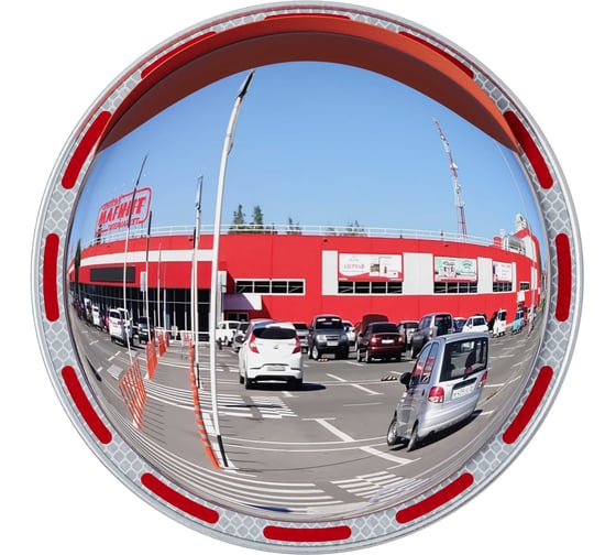 Зеркало сферическое с козырьком Технология d-300 мм из нержавеющей стали 00-00008683 1