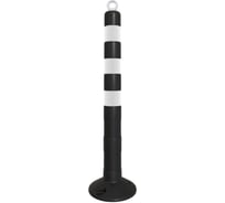 Столбик упругий Технология черный/белый ССУ-750 ГОСТ 32843-2014 с креплением для цепи 00-00009093