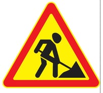 Знак дорожный ООО ПК "МАГИСТРАЛЬ" 1.25 Дорожные работы А900 мм пленка тип Б желтый фон 4687206906587
