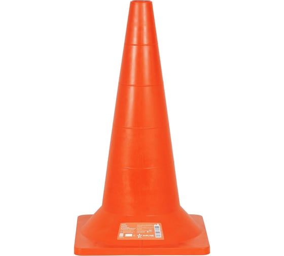 Конус дорожный Airline 520мм, без световозвр.полос с утяжелителем, оранжевый AKON013 1