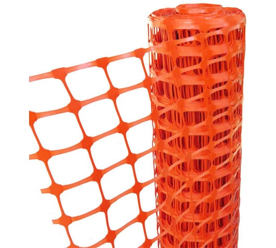 Аварийное ограждение ТЕХНОЛОГИЯ «Барьер» рулон 1,3мх25м А-150, ячейка 40х45 (Китай) 00-00010144 1