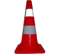 Конус дорожный сигнальный Рзка ООО оранжевый 520 мм комбинированный 1 белая 1 светоотражающая полоса КС-2.5