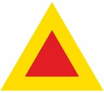 Знак ООО ПК "МАГИСТРАЛЬ" Тихоходное транспортное средство А350 мм основа металл пленка тип IА 4687207367783