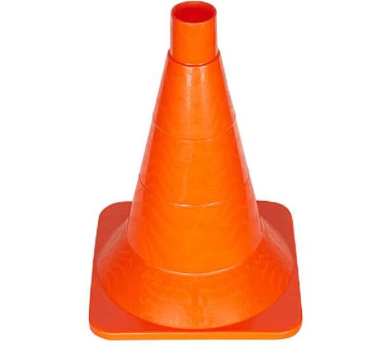 Конус дорожный ТЕХНОЛОГИЯ КС-1.2 320 мм мягкий без полос (квадратное основание) (Ц) (комплект 10 шт.) 00-00010579