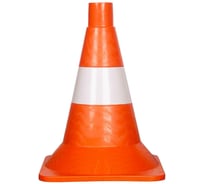 Конус дорожный ТЕХНОЛОГИЯ КС-1.4 320 мм мягкий, 1 белая полоса (квадратное основание) (Ц) (комплект 5 шт.) 00-00010560