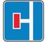 Дорожный знак КОНВЕРА-D 6.8.3 Тупик (налево) пл. тип А, II т/р (700х700мм) 00-4394-10 1