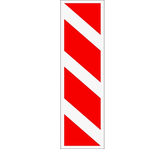 Дорожный знак КОНВЕРА-D 8.22.1 Препятствие (слева) пл. тип А II т/р (1700х500) 00-4394-26
