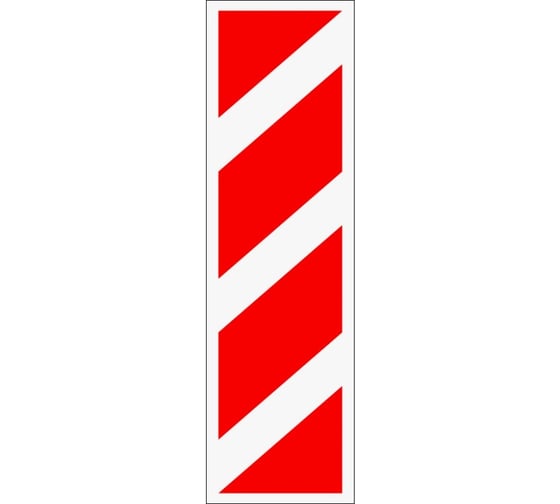Дорожный знак КОНВЕРА-D 8.22.2 Препятствие (справа) пл. тип А II т/р (1700х500) 00-4394-28