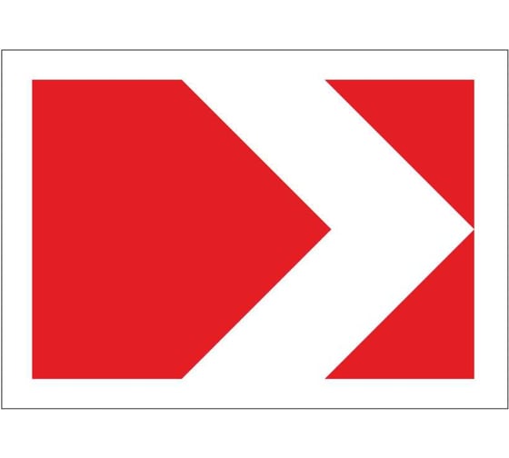 Дорожный знак КОНВЕРА-D 1.34.1 Направление поворота пл. класс IIб, III т/р (500x615мм) 00-4396-20
