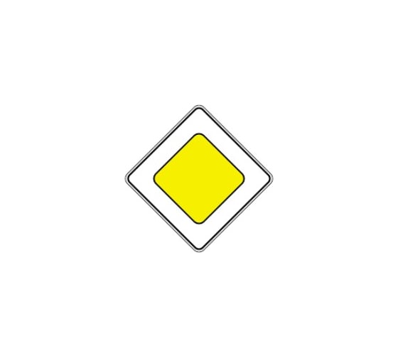 Дорожный знак КОНВЕРА-D 2.1 Главная дорога пл. класс IIб, III т/р (700х700) 00-4397-48
