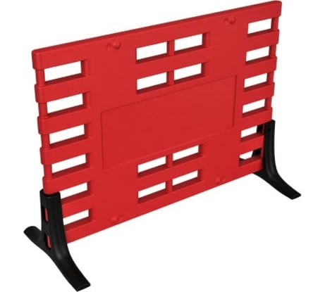 Барьерное ограждение с пластиковыми опорами Экопром ARGO красный 330.0000.101.1