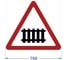 Дорожный знак 1.1 "Железнодорожный переезд со шлагбаумом" PALITRA TECHNOLOGY 120005-1-1-I 1