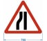 Дорожный знак 1.20.3 "Сужение дороги с левой стороны" PALITRA TECHNOLOGY 120005-1-20-3-I 1