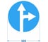 Дорожный знак PALITRA TECHNOLOGY 4.1.4. "Движение прямо или направо" 120006-4-1-4-I 1