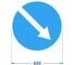 Дорожный знак 4.2.1 "Объезд препятствия справа" PALITRA TECHNOLOGY 120006-4-2-1-I 1