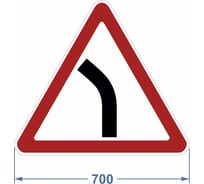 Дорожный знак PALITRA TECHNOLOGY 1.12.2 "Опасные повороты" 120005-1-12-2-I