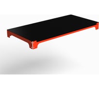 Полка ООО Металекс основная металлическая с комплектом траверс серии MID 1400x600 оранжево-чёрный 107118